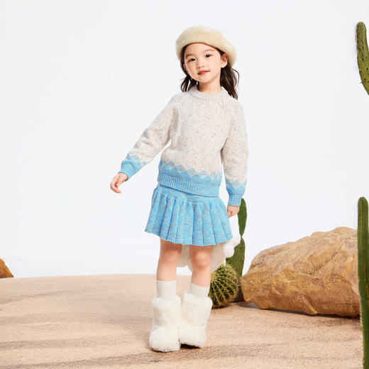 女童毛衣裙甜美套装冬季新款安奈儿童装实体店同款XG444589 商品图3