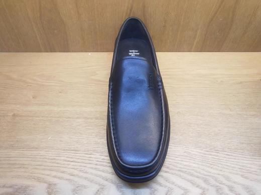 豪行真皮男鞋12161991舒适休闲平底商务休闲单鞋 商品图1