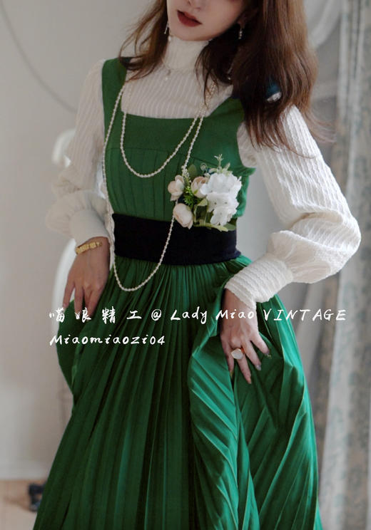 #1410【复团】喵娘精工@1410_M08《优雅淑女》奥黛丽赫本电影同款复古套装 商品图11