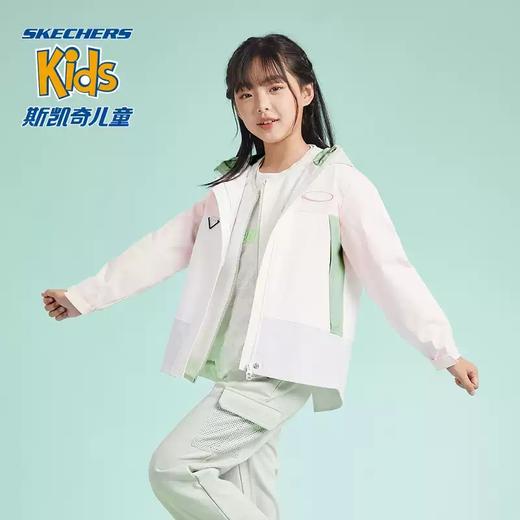 5折【自营】Skechers/斯凯奇  斯凯奇女童三合一运动连帽冬季新款立领保暖背心百搭外套 P124G001 商品图3