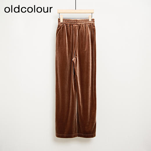 oldcolour秋冬款松紧腰显瘦运动休闲阔腿长裤女DM43073002 商品图1