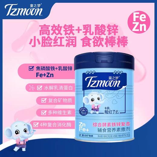 童之梦综合酵素  铁锌复合撒剂 营养包（含水解乳清蛋白，4种消化酶，4种维生素） 商品图0