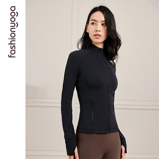 凡圣瑜伽修身扩胸收腰外套FC14871 商品图7