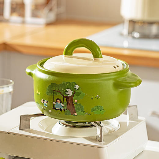 摩登主妇砂锅煲家用耐高温干烧不裂煤气灶专用陶瓷沙锅炖锅煲汤锅 商品图0