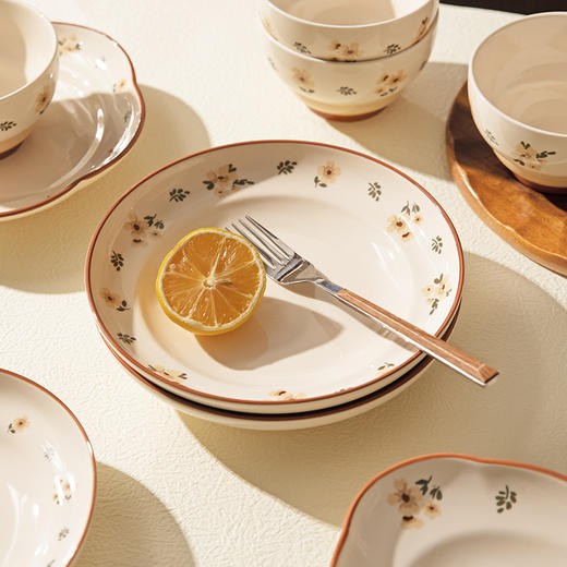 摩登主妇餐具米饭碗家用2024新款高颜值陶瓷碗具汤碗个人专用盘子 商品图3