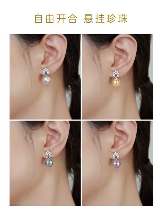 【天猫同款】18k金两戴款钻石耳夹  皇冠 商品图4