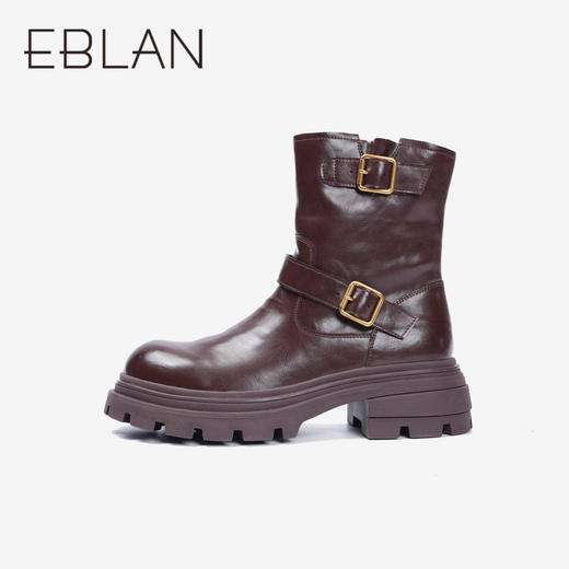 伊伴冬季加绒保暖冬靴女鞋绒里B24612501 商品图3