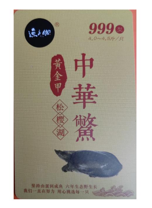 渔之傲中华鳖提货卡999元（4.0~4.5斤/只） 商品图0