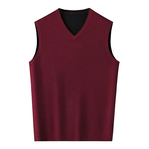 【羊毛】【新款DWP】大依优型大码V领针织背心休闲针织衫毛背心加肥加大上衣男士胖子大码毛衫t恤打底 商品图0