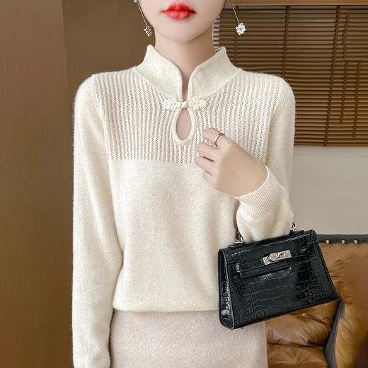 衣们 · 中国风高密针织衫 新中式设计 轻柔软糯 简约大方 商品图4