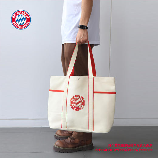 【官方正版】拜仁慕尼黑足球俱乐部 | 印花运动休闲帆布包球迷 商品图1