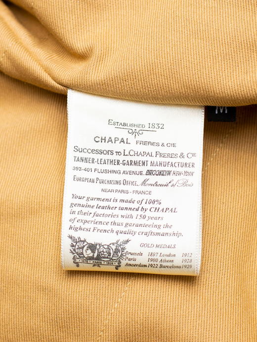 Chapal USAAF 黑色小牛皮飞行员夹克 商品图3