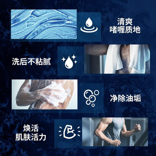清扬男士活力运动沐浴露400ml 商品图4