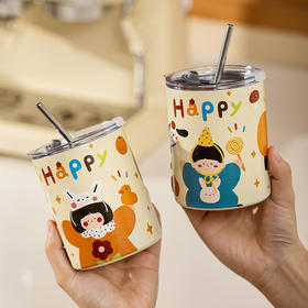 摩登主妇咖啡杯高档精致不锈钢杯子办公室随行杯马克杯保温杯水杯