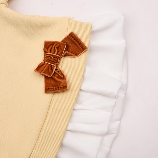 棉果果专柜同款冬季新品女童假两件加绒卫衣M422180424605 商品图4