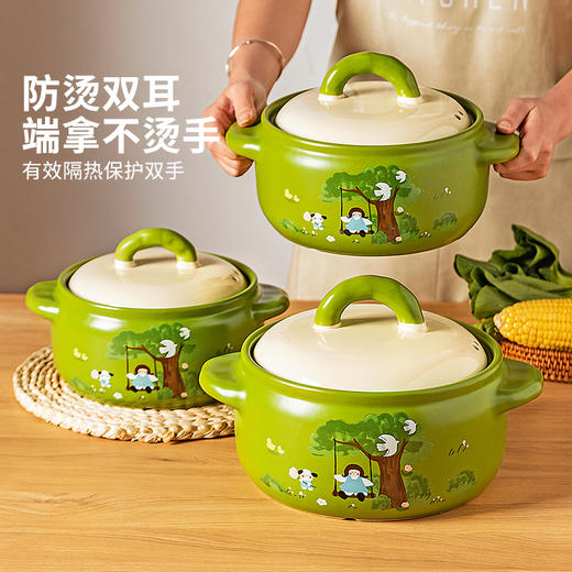 摩登主妇砂锅煲家用耐高温干烧不裂煤气灶专用陶瓷沙锅炖锅煲汤锅 商品图3