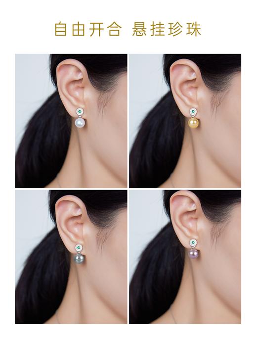 【天猫同款】18k金两戴款钻石耳夹  昕翠 商品图4