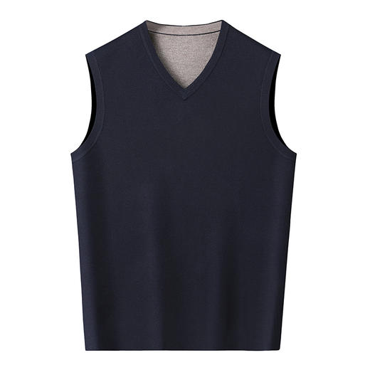 【羊毛】【新款DWP】大依优型大码V领针织背心休闲针织衫毛背心加肥加大上衣男士胖子大码毛衫t恤打底 商品图2