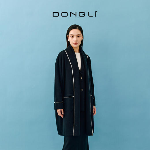 东黎 •小山羊绒中长版开衫 4713 商品图6