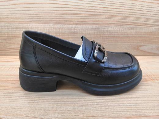 2023春季新款豪行真皮休闲女鞋23194633舒适中跟时尚套脚单鞋 商品图2