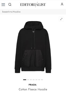 P.R.D 领口3角标 连帽套头外套 WY832