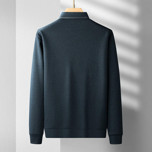 【加绒】【新款DDS】大依优型大码长袖Polo衫翻领男装加肥加大体恤大号上衣胖子 商品图2