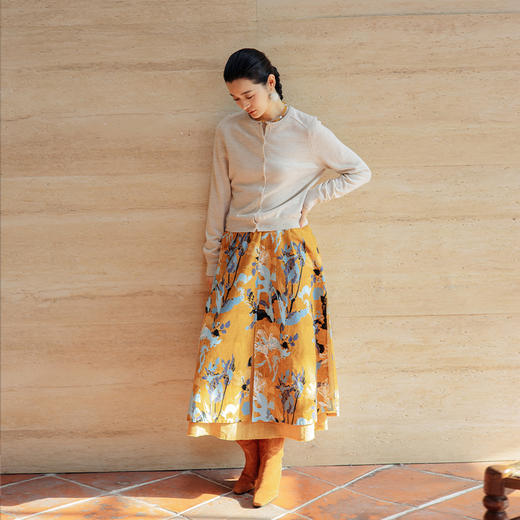 绽放旅行女装700朵/彩果儿针织衫扬子纱果实色系圆领短款羊毛开衫 商品图1