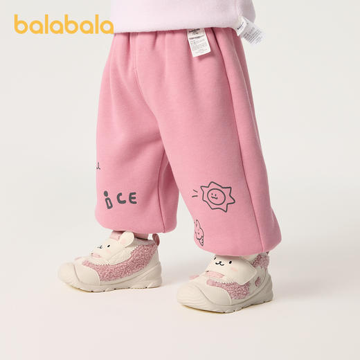 巴拉巴拉婴儿裤子新款宝宝秋冬男女童长裤珊瑚绒加绒加厚洋气 商品图2