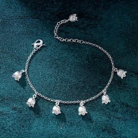 子佩集S990银【铃兰流影】手链【MXSL006】纯银花丝2409