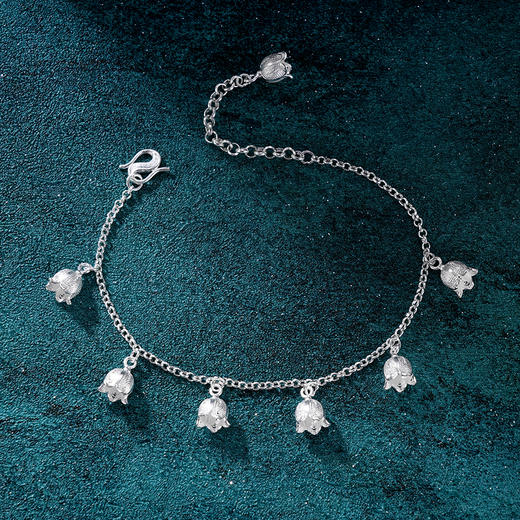 子佩集S990银【铃兰流影】手链【MXSL006】纯银花丝2409 商品图1