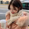 「5色可选！简约柔软」新款韩版针织围巾 女冬季氛围感纯色简约柔软保暖慵懒风小围脖配饰 商品缩略图1