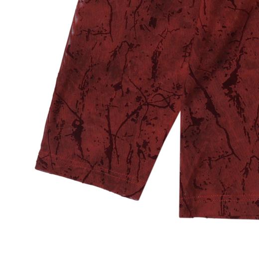 T1803秋季新款时尚个性泼墨圆领套头长袖T恤休闲户外复古上衣 商品图3