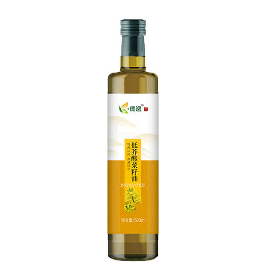 德逸低芥酸菜籽油500ml/瓶 商品图0