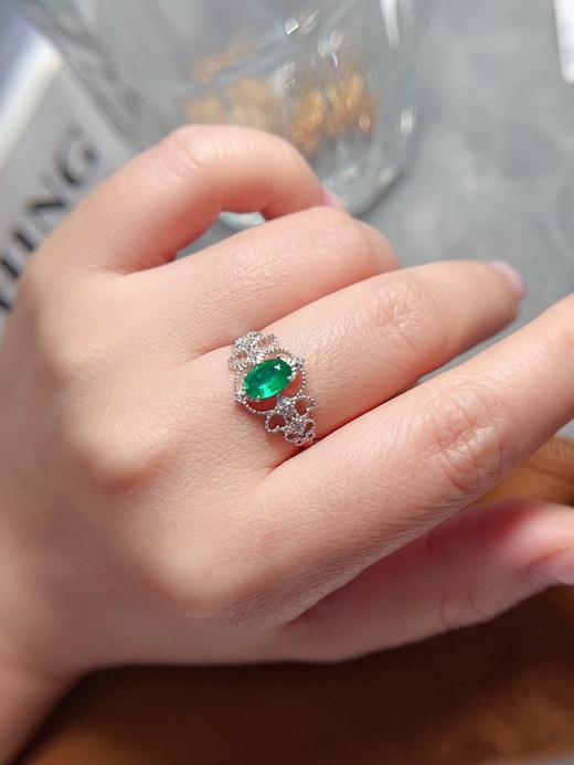 0.72克拉祖母绿戒指 商品图4
