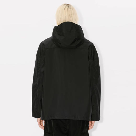 KENZO 高田贤三 男士小海棠花徽标贴花连帽外套 黑色 FE65 BL171 9NB 99 商品图2