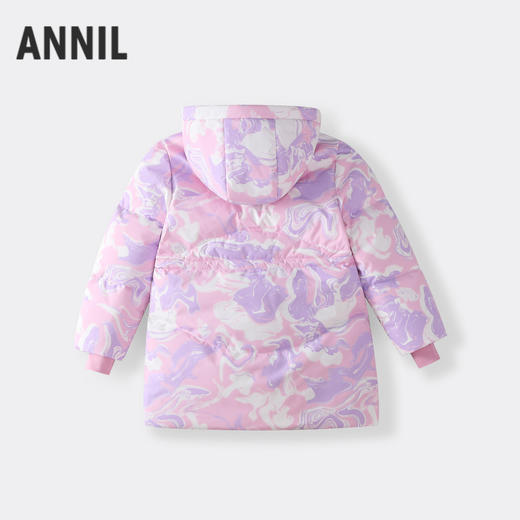 【御寒-5~5℃】女童甜酷满印羽绒外套冬季新款安奈儿童装实体店同款AG445842 商品图1