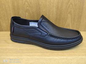 豪行秋冬新款11351061纯皮牛皮商务休闲男鞋单鞋皮鞋