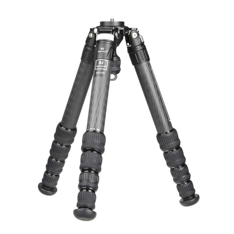 马小路Marsace MT55SV三脚架 自带75MM碗口水平底座可用于拍鸟 最大管径41MM