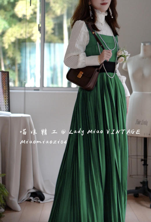 #1410【复团】喵娘精工@1410_M08《优雅淑女》奥黛丽赫本电影同款复古套装 商品图6