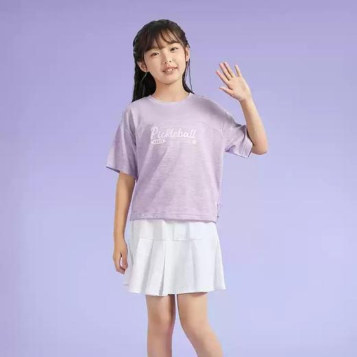 5折【自营】Skechers/斯凯奇  斯凯奇童装女童针织短袖短裙夏季套装儿童户外舒适T恤衫套装 P224G043 商品图1