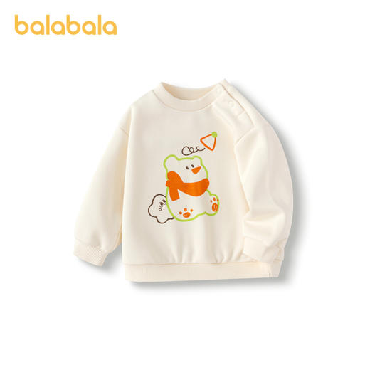 巴拉巴拉宝宝卫衣童装婴儿打底衫女童秋冬新款男童上衣可爱潮 商品图4