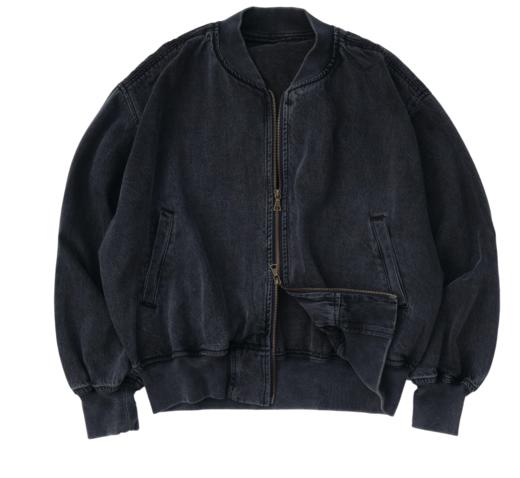 LIVINGTOWN/LT水洗做旧棒球外套 商品图0