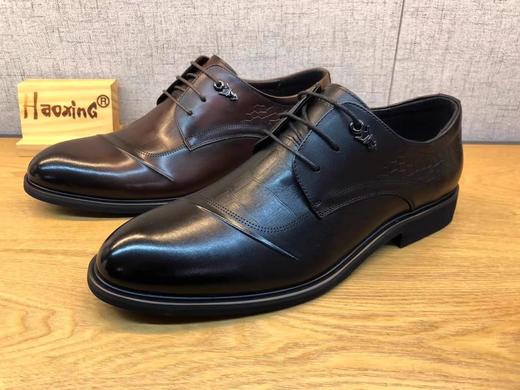 豪行秋冬新品商务正装真皮系带舒适男单鞋11374117 商品图0