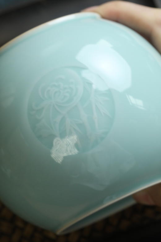 雷慧仙青瓷四君子茶叶罐 商品图4