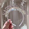 银色生日英文发箍 商品缩略图0