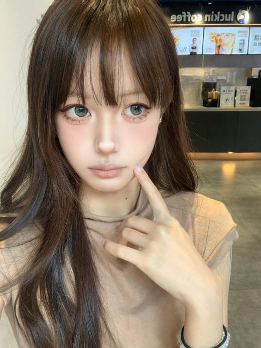 日抛 CON4U  碎冰椰椰 14.5 着色14.0 蓝灰 商品图5