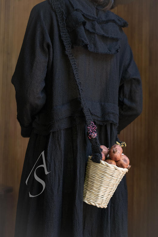 Daniela Gregis  手工钩针背带中号/小号竹编篮型包 商品图5