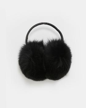 Yves Salomon - EARWARMER FOX - BLACK - 配件 - 耳罩 - 黑色