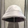 Yves Salomon - BOB TECHNICAL FABRIC/LAMB - SIROCCO - 女装 - 帽子 - 希洛克灰 商品缩略图0