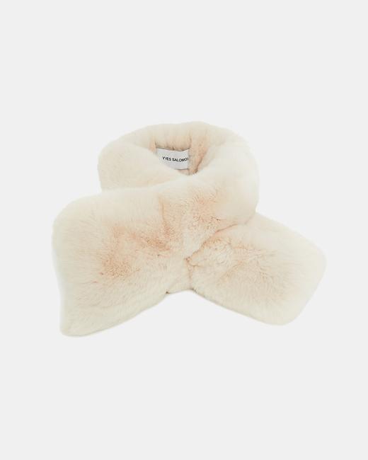 Yves Salomon - SCARF REX RABBIT - CALIN - 配件 - 围脖 - 卡琳奶茶 商品图0
